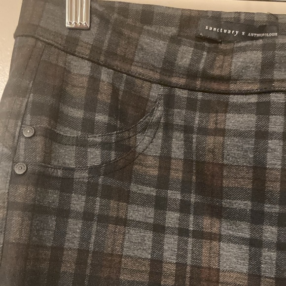 Sanctuary for anthropologie plaid leggings, size small - Picture 2 of 5